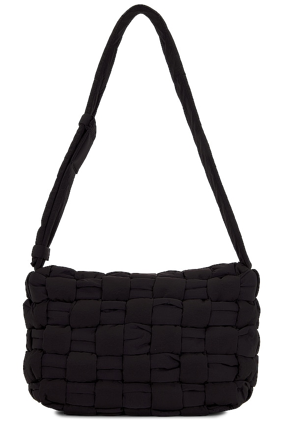 Bottega Veneta Intrecciato Light Paper Borsa in Black Bottega Veneta Intrecciato Light Paper Borsa in Black