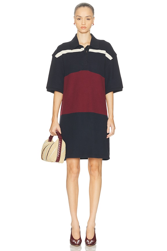 Miu Miu Mini Polo Dress in Navy | FWRD