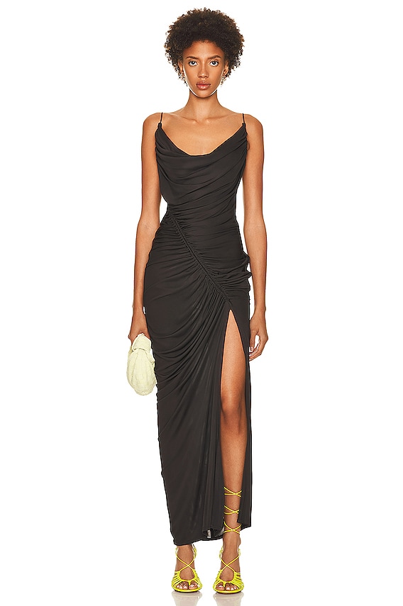 Sleeveless Draped Gown