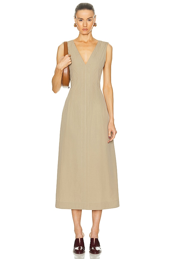 Jil Sander Short Sleeve Dress in Piuma | FWRD