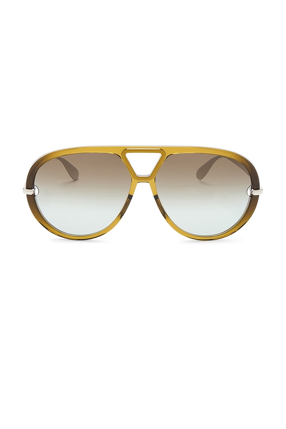 Bottega Veneta Stretch Metal Oval Sunglasses in Silver  display picture 1