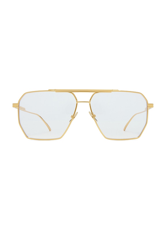 小物 SL 545 TRANSPARENT CREAM AND LIGHT GOLD Saint Laurent SL 545 Sunglasses in Transparent Cream & Light
