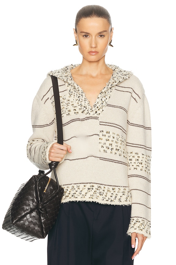 Isabel Marant Etoile Marie Jacket in Ecru & Brown | FWRD Isabel Marant Etoile Marie Jacket in Ecru & Brown | FWRD