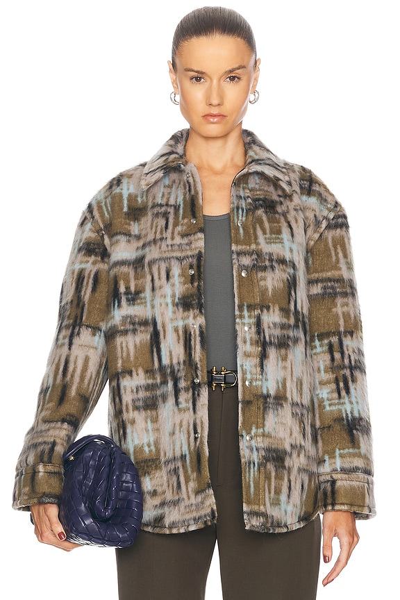 Burberry Charlotte Cape in Buzzard & Sand | FWRD