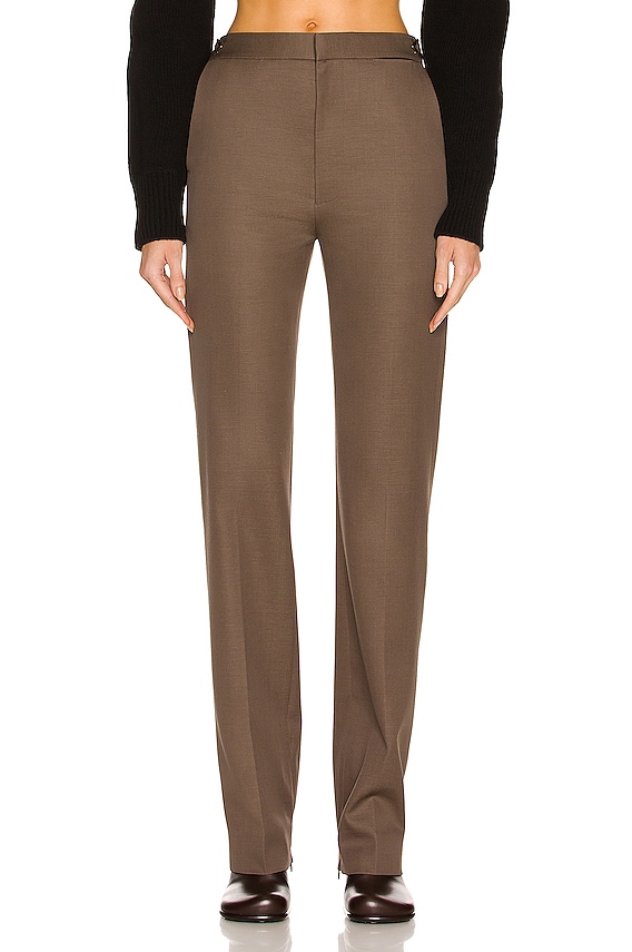The Row Norbert Pant in Dark Beige | FWRD