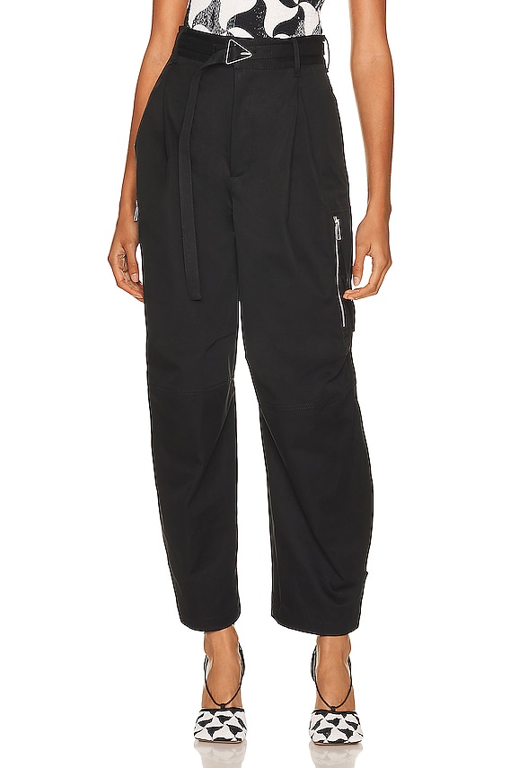 Alexander Wang Logo Elastic High Waisted Trouser in Black | FWRD Alexander Wang Logo Elastic High Waisted Trouser in Black | FWRD