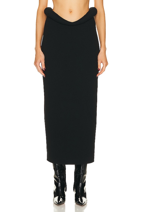 MONOT Cut Out Maxi Skirt in Black | FWRD