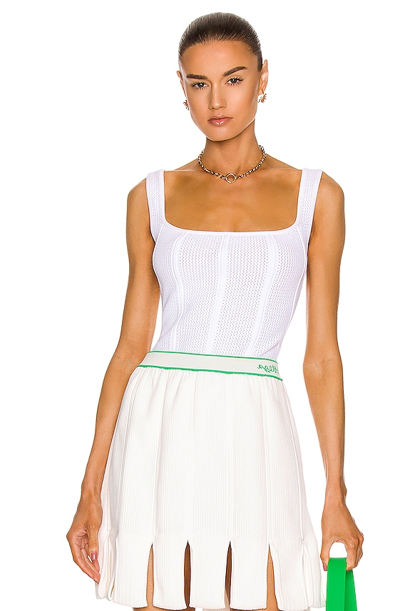 Bottega Veneta★素敵！Viscose Loops Chalk Skirt Bottega Veneta Lightweight Viscose Loops Skirt in Chalk | FWRD