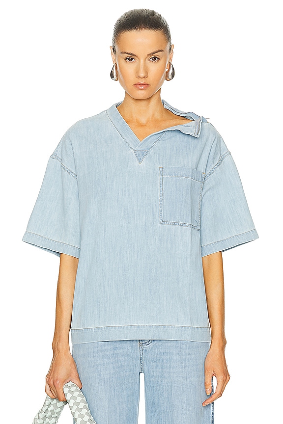 A.L.C. Chloe Top in Sky Blue | FWRD