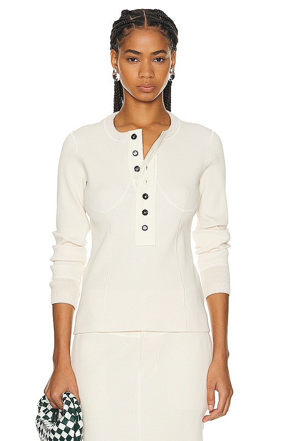 Acne Studios Eniko Top in Grey Melange | FWRD