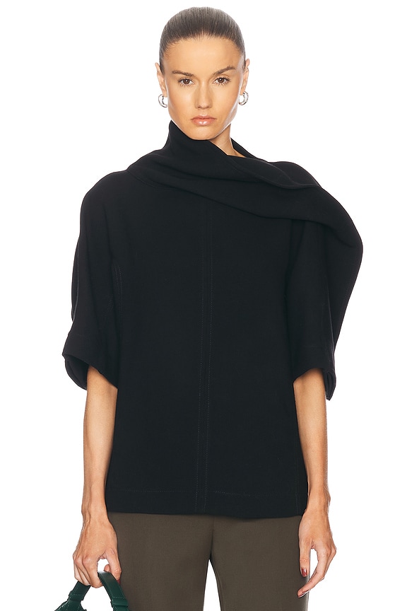 Isabel Marant Etoile Shana Blouse in Faded Black | FWRD