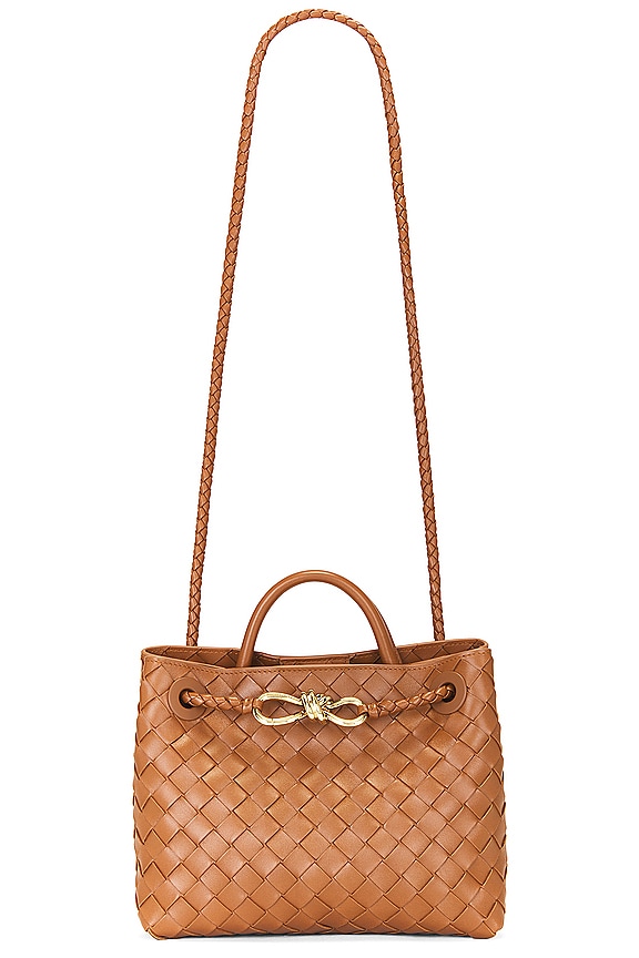 Miu Miu Crochet Crossbody Bag in Tulipano & Cognac | FWRD