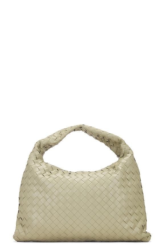 Bottega Veneta Small Hop Bag in Sterling & Muse Brass | FWRD