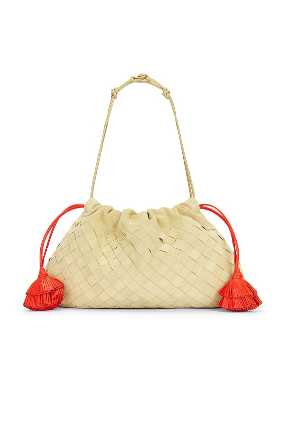 Bottega Veneta Small Andiamo Bag in Emerald Green & Sherbert | FWRD