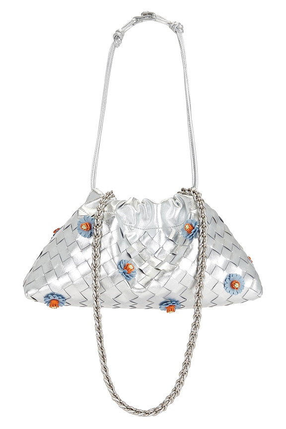 FWRD Renew Chanel Precious Symbols Needlepoint Shoulder Bag in