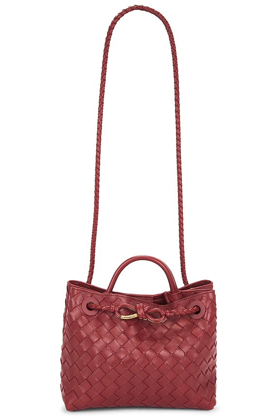 Bottega Veneta Card Case On Chain with Accessory in Black & Gold