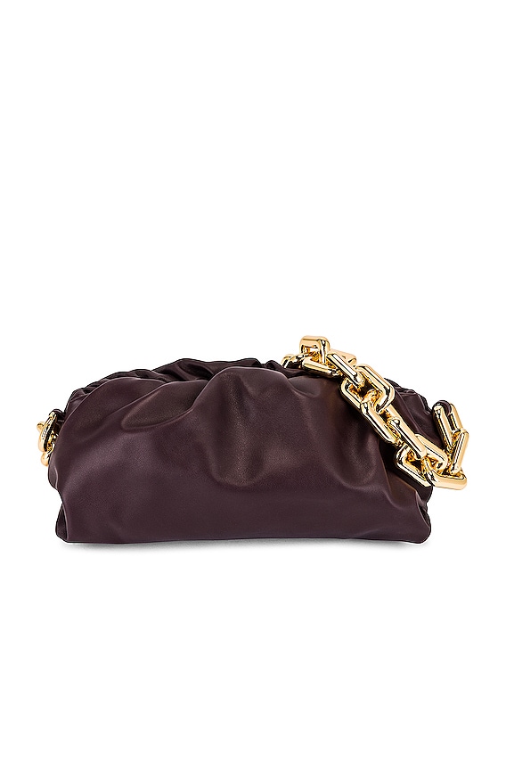 Bottega Veneta The Chain Pouch Bag in Ocra & Gold | FWRD