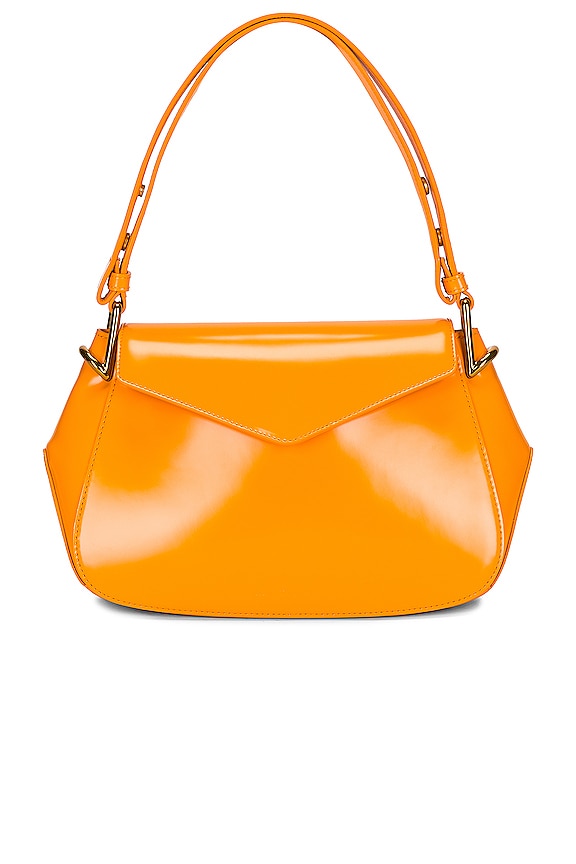 TOMFORD ビアンカ シャイニー エンボス ミニ ホーボーバッグ Tom Ford - Bianca Black Stamped Croc Leather Mini Hobo