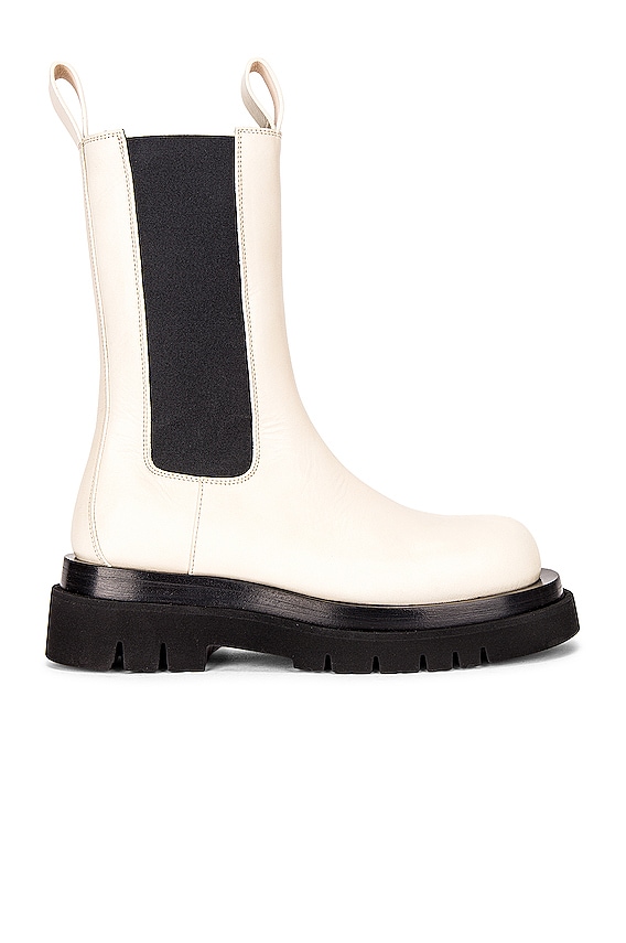 Bottega Veneta Tire Chelsea Boots in Sea Salt | FWRD