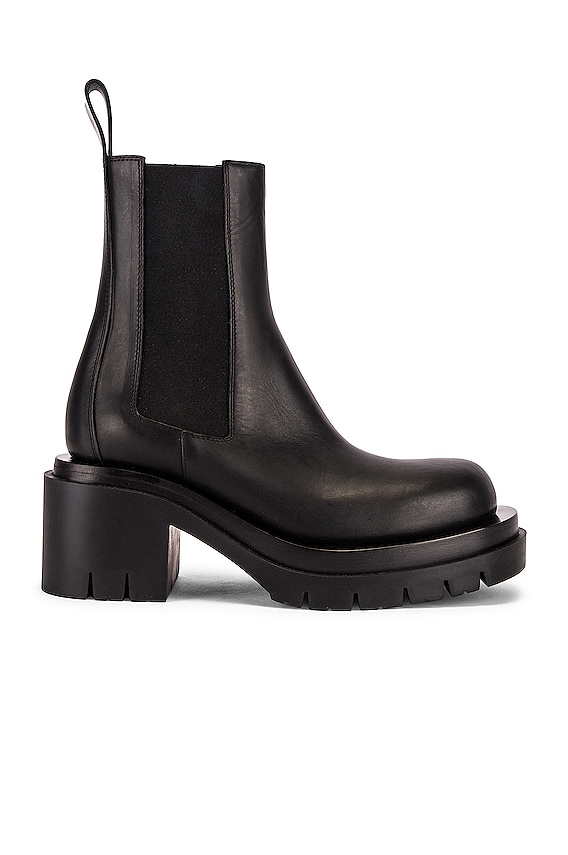 Bottega Veneta Chelsea Lug Boots IT 36 Black Leather