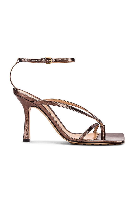 Bottega Veneta Stretch Ankle Strap Sandals in Apple Candy | FWRD