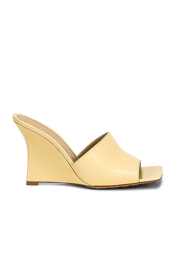 Bottega Veneta Stretch Mule Wedge in Merlot | FWRD