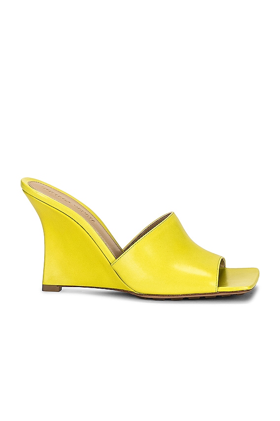 Bottega Veneta Stretch Mule Wedge in Merlot | FWRD