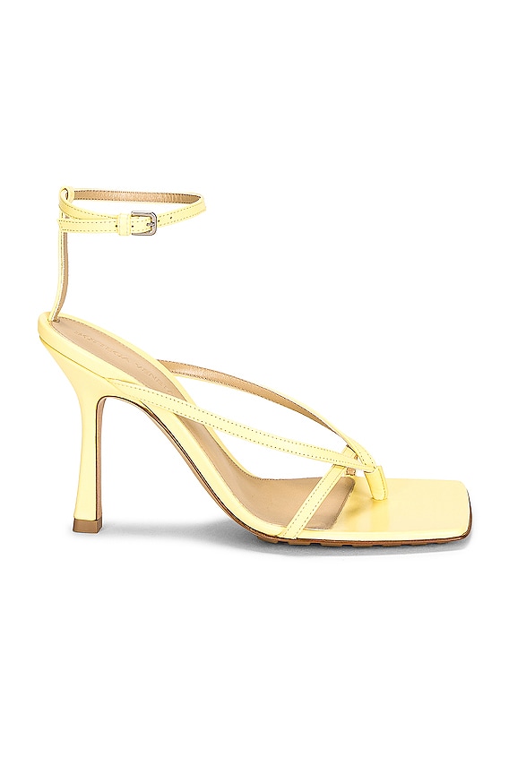 Bottega Veneta Stretch Sandal in Gold | FWRD
