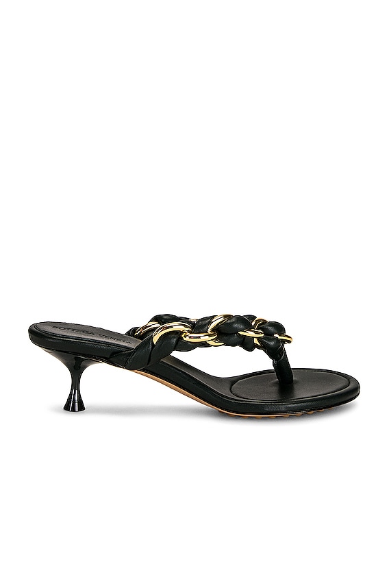 Bottega Veneta Metallic Blink Mule Sandal in Gold | FWRD