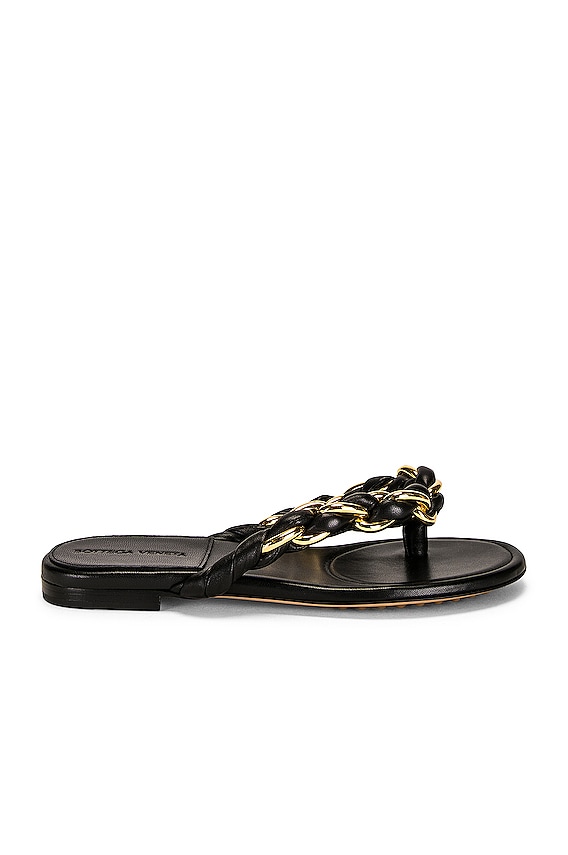 The Row Knot Flat Sandal in Dark Brown | FWRD