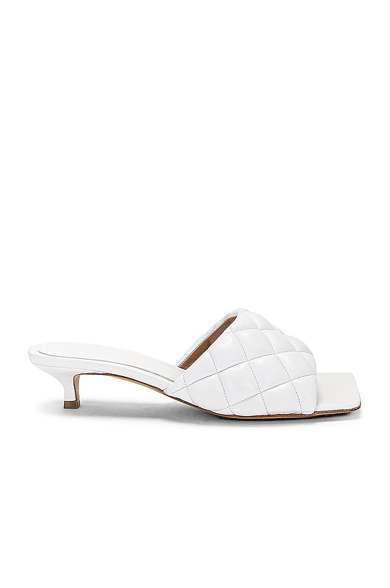 Bottega Veneta Stretch Ankle Sandal in White | FWRD Bottega Veneta Stretch Ankle Sandal in White | FWRD