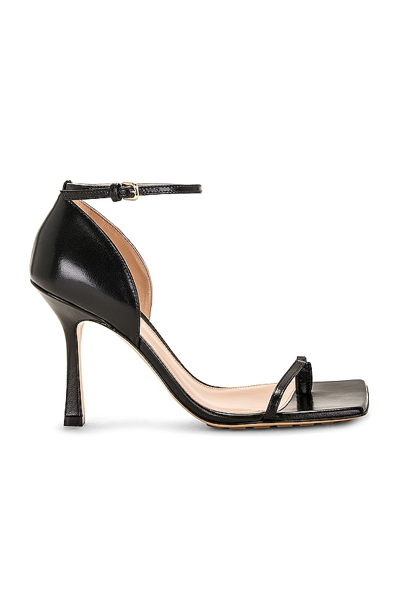 The Row T Bar Heel Sandals in Black | FWRD