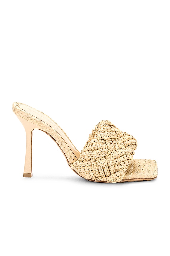 Bottega Veneta Knot Mule Sandal in Gold | FWRD