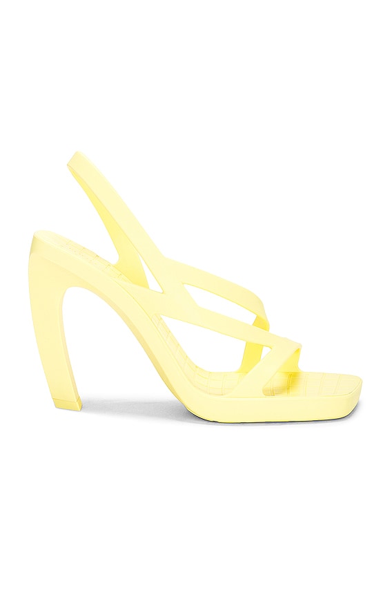 Bottega Veneta Tower Square Toe Mule Pumps in Kiwi | FWRD