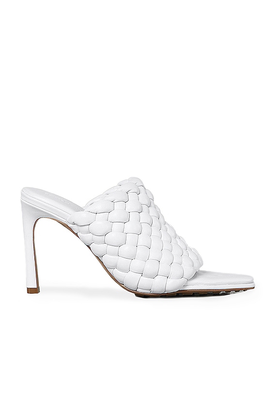 Bottega Veneta Padded Leather Sandals in Tapioca | FWRD