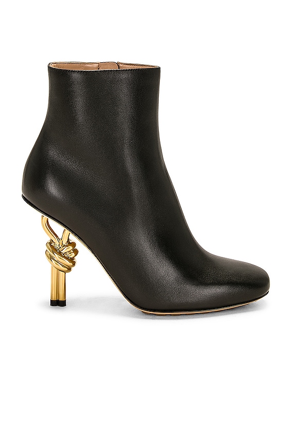 Manolo Blahnik Insopo 90 Leather Boot in Black | FWRD
