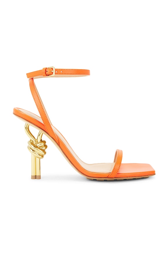 サンダル・ミュール BOTTEGA VENETA ORANGE LEATHER ADAM SANDALS Bottega Veneta® Women's Adam Sandal in New orange. Shop