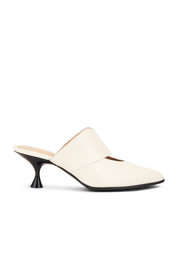 Magda Butrym Satin China Mules in Cream | FWRD Magda Butrym Satin China Mules in Cream | FWRD