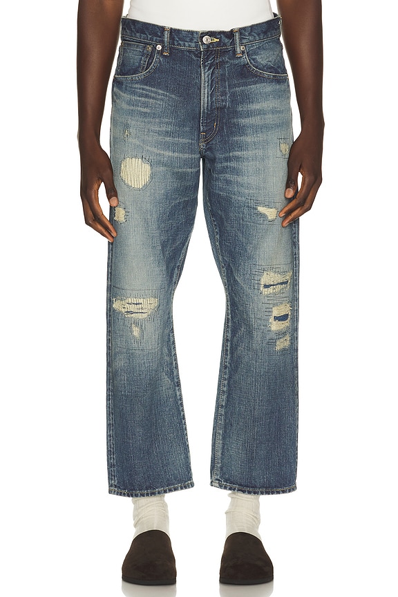 Amiri MX1 Bandana Jean in Dirty Indigo | FWRD