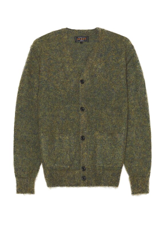 Y-3 Yohji Yamamoto Knit Cardigan in team rave green | FWRD