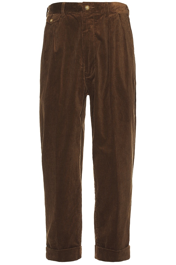 Basketcase Caldwell Pinstripe Slacks in Black & White | FWRD
