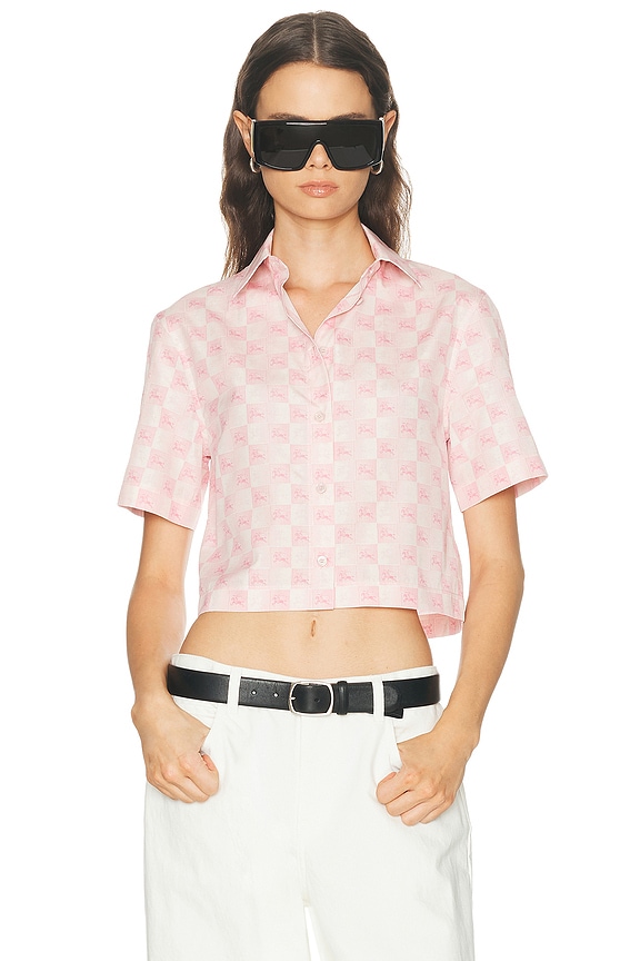 Isabel Marant Giliggy Shirt in Metallic Pink | FWRD