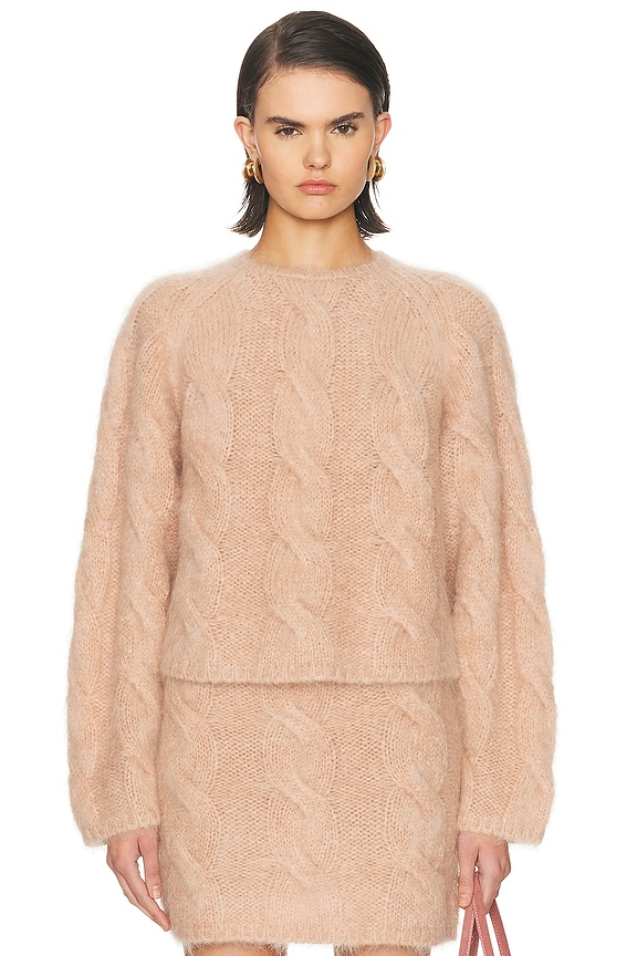Toteme Merino Knit Sweater in Camel | FWRD