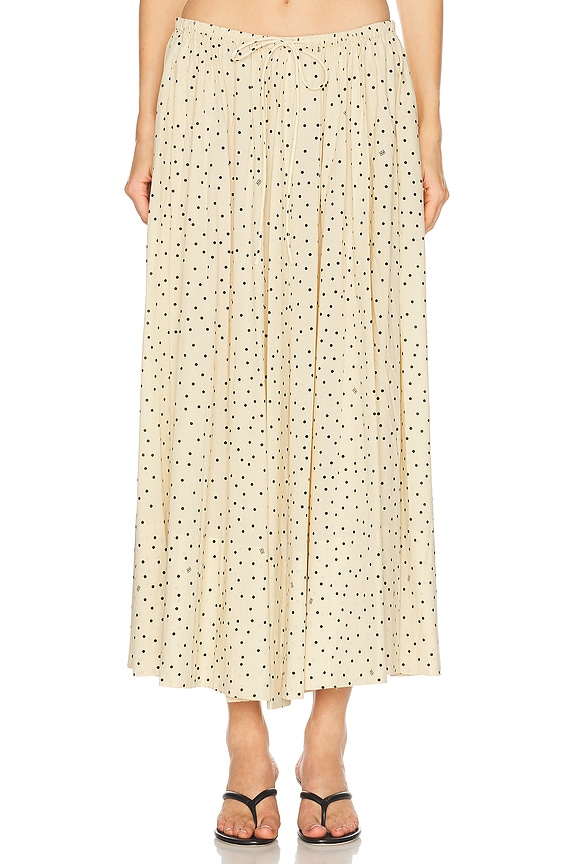 Matteau Crochet Broderie Skirt in White | FWRD