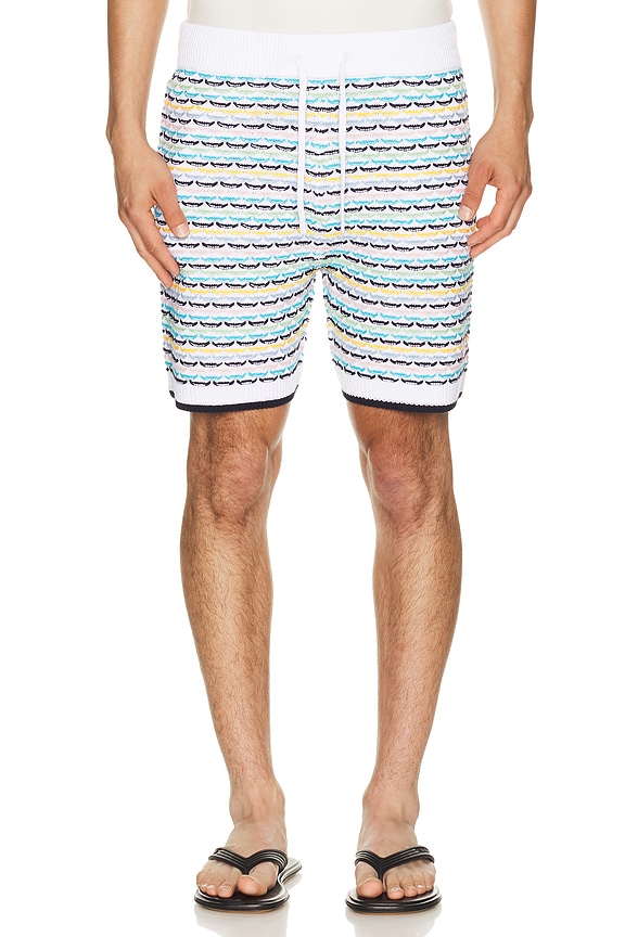 Rick Owens Drawstring Karloff Boxers in Black & Dust & Pearl | FWRD