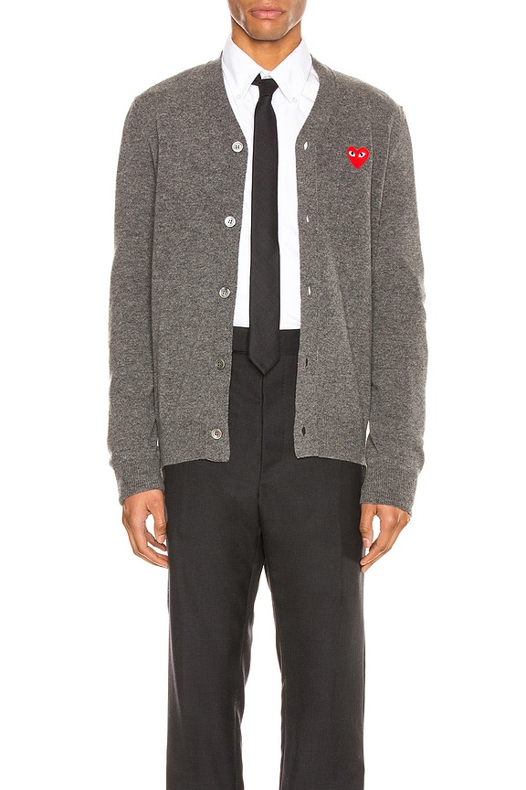 ヴァンガード様用【COMME des GARÇONS tricot】ダウンコート PLAY COMME des GARÇONS: Unisex Round Neck Cardigan With