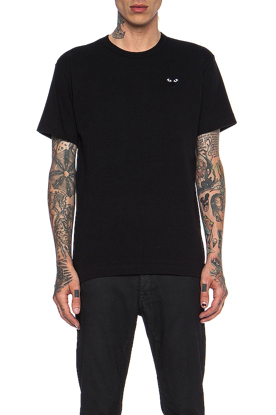 Neil Barrett Fair Isle Thunderbolt Tee in Black & White | FWRD
