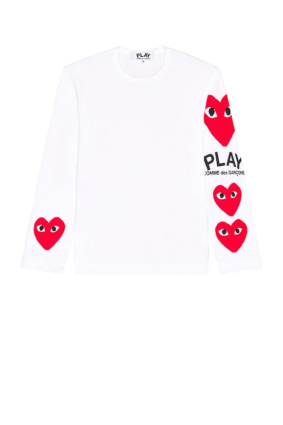 在庫処分セール テ Tee Logo PLAY GARCONS des COMME in FWRD | White トップス