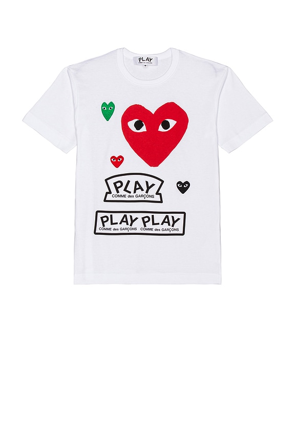 Martine Rose ボクシーオーバーサイズTシャツ - White & Green Eager