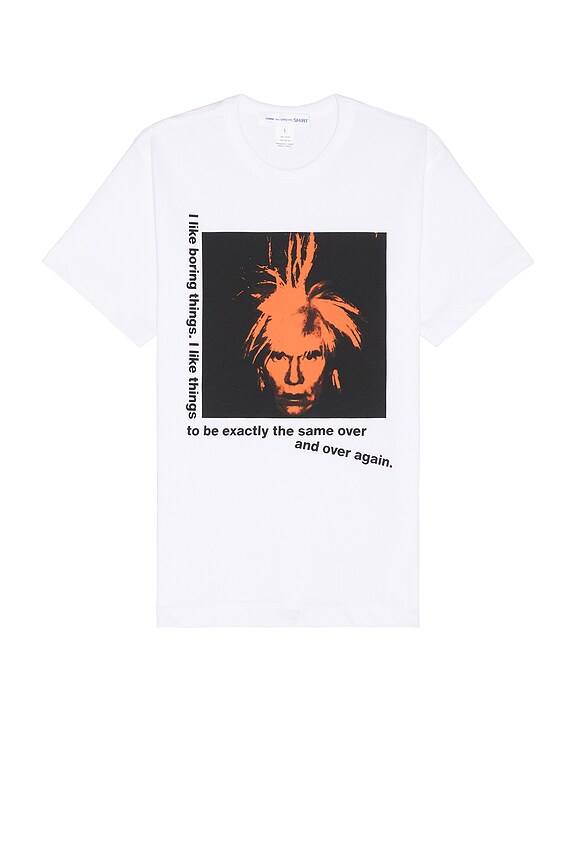 COMME des GARCONS Homme Plus Cross Pattern Tee in Black | FWRD